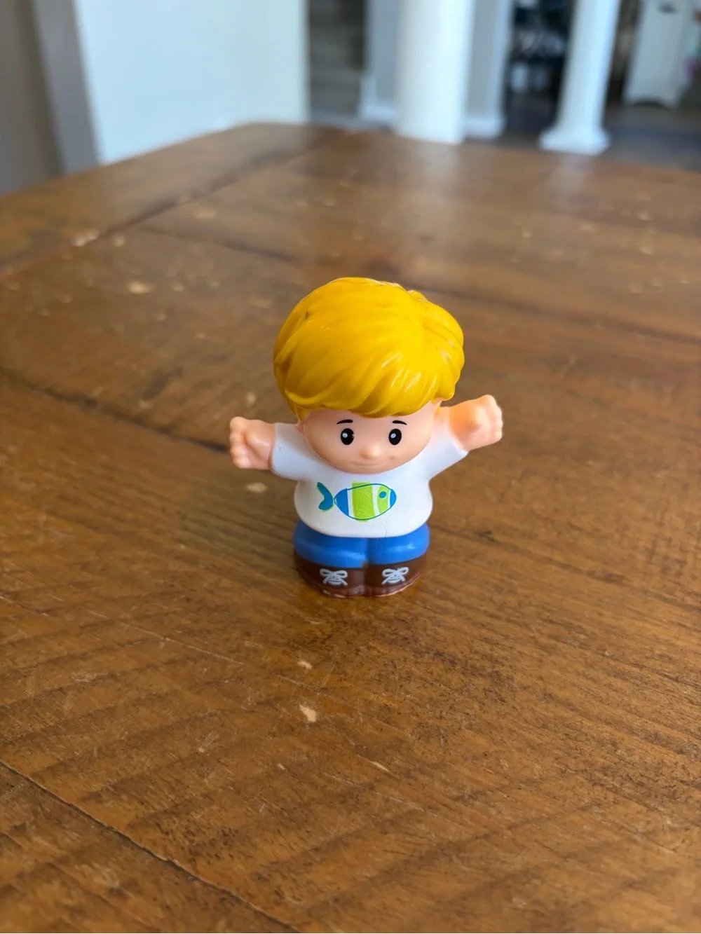 Fisher Price Little People Boy with fish shirt as is